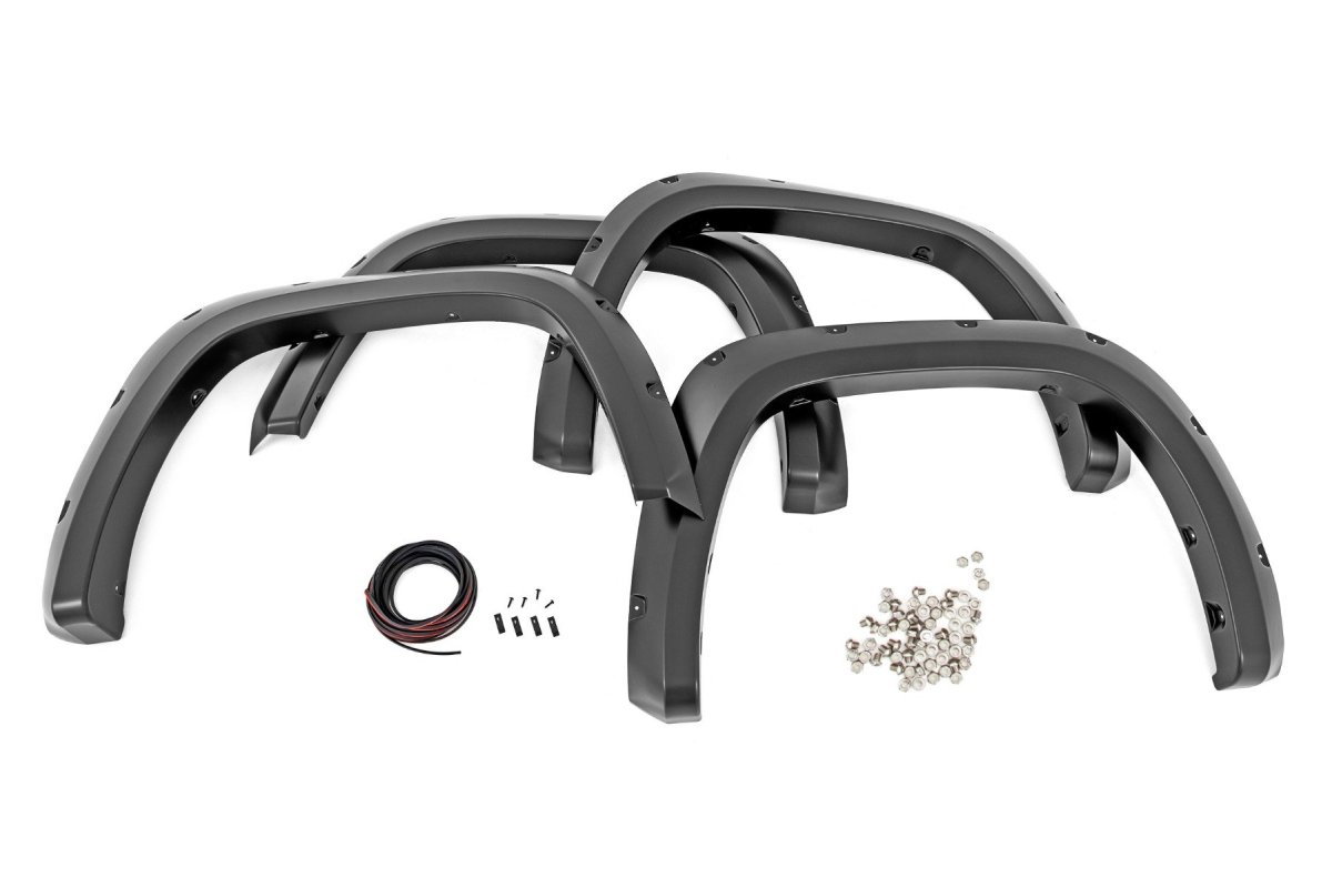 Toyota Tundra Fender Flares - Rough Country - Pocket - Gloss Black - '22-'25